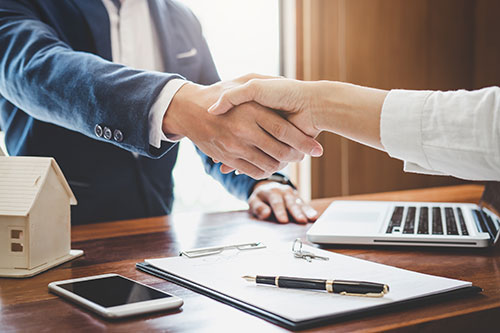 shaking hands